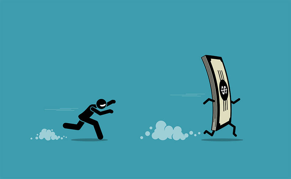 逃げるお金