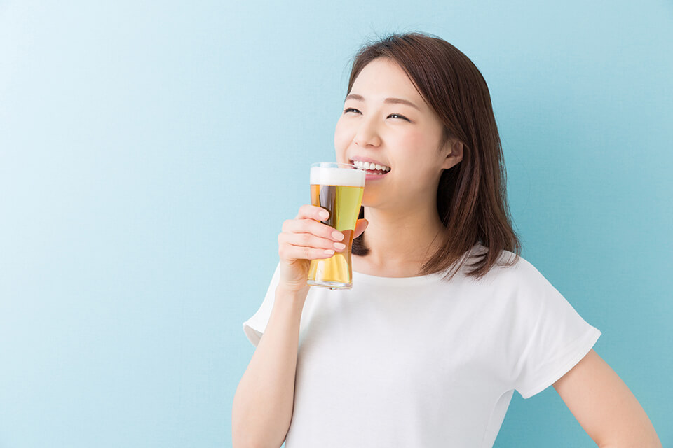 女_ビール