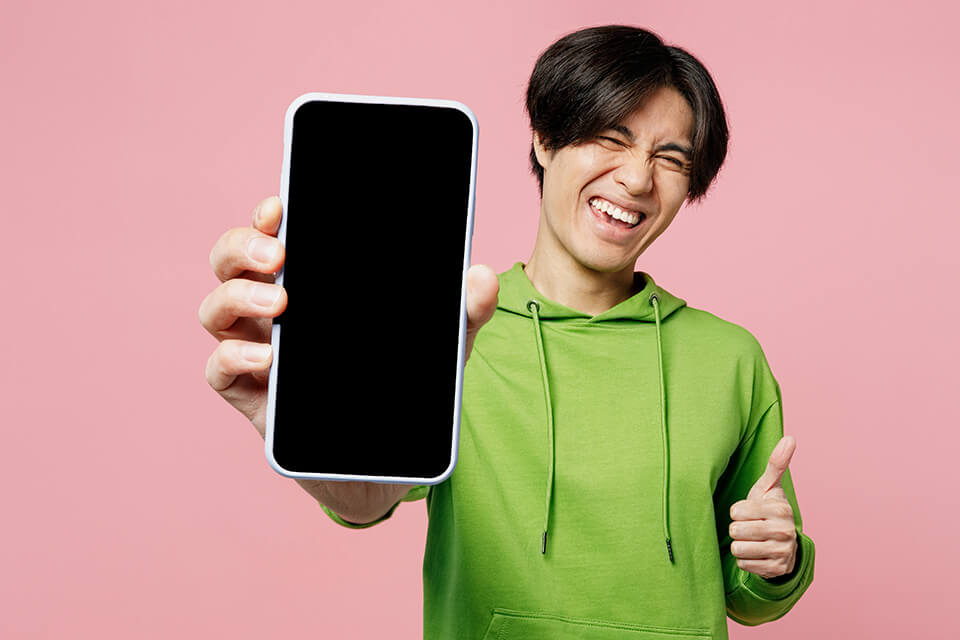 男_スマホ