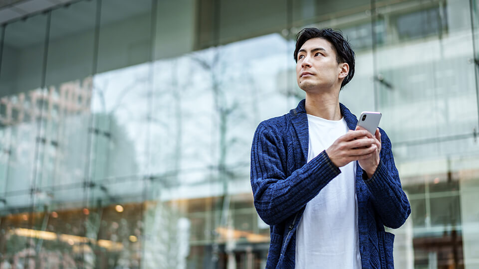 スマホ_男