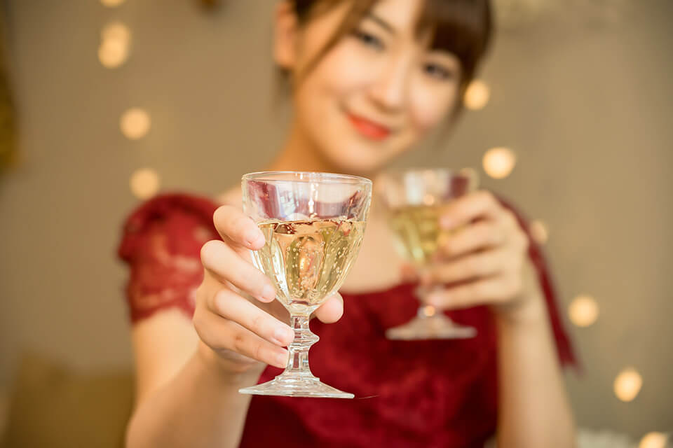 女_お酒