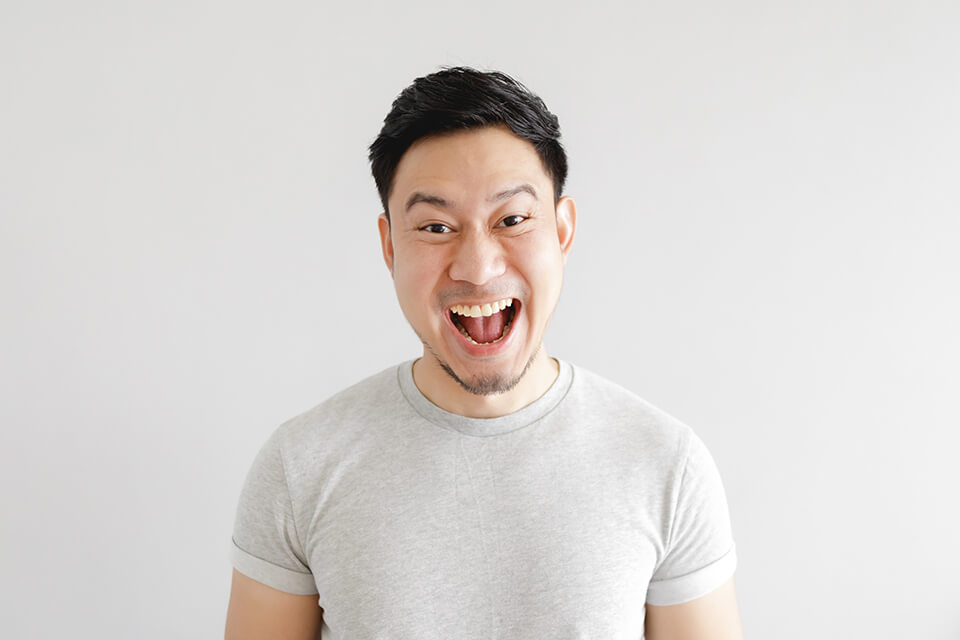男_笑顔