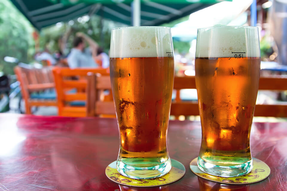 ビアガーデン_ビール