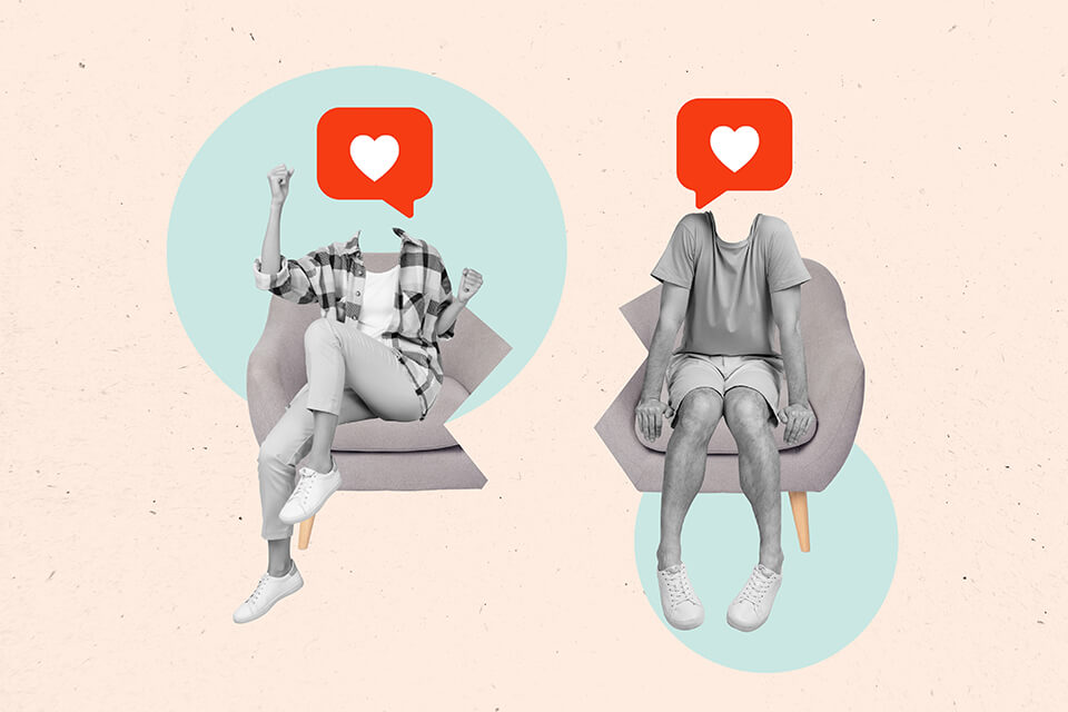 男女_スマホ_いいね