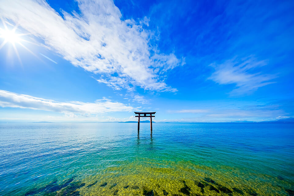 琵琶湖_鳥居