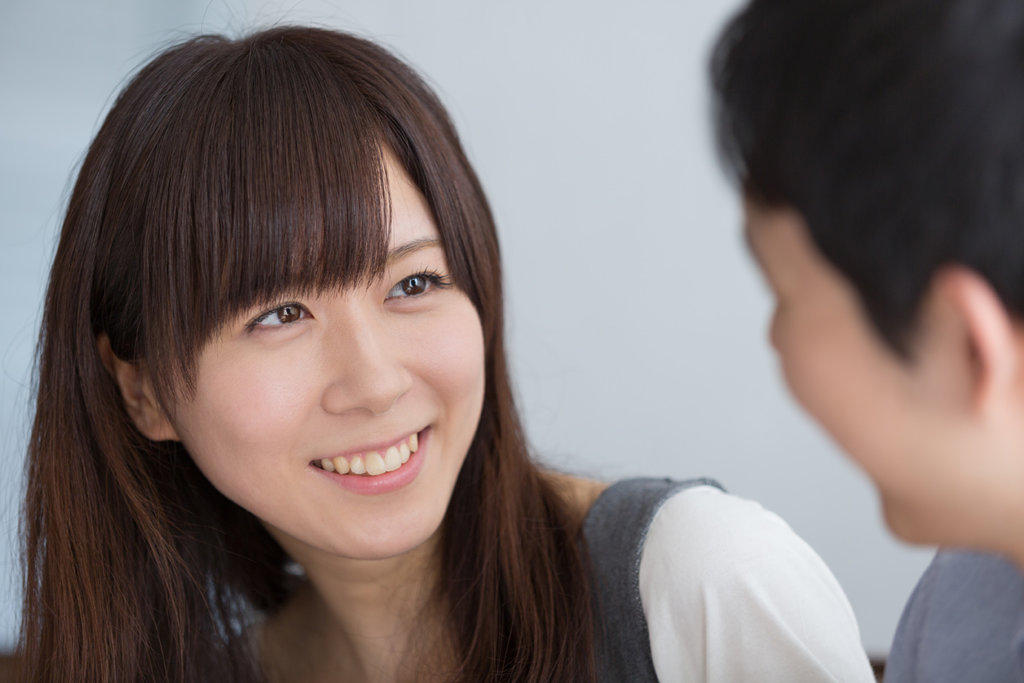 女_笑顔