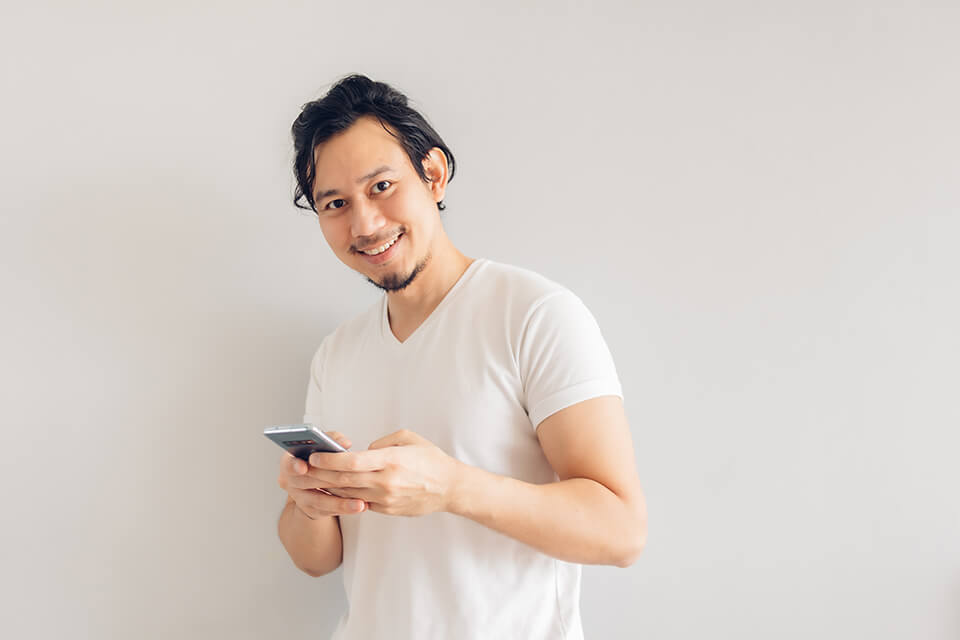 スマホ_男