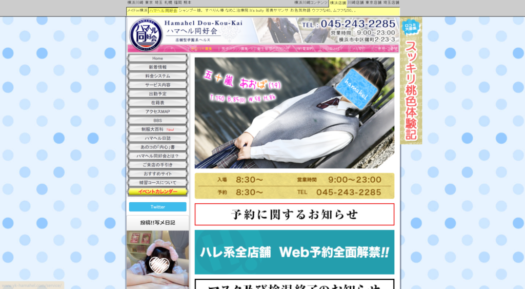 【横浜・店舗型ヘルス】ハマヘル同好会