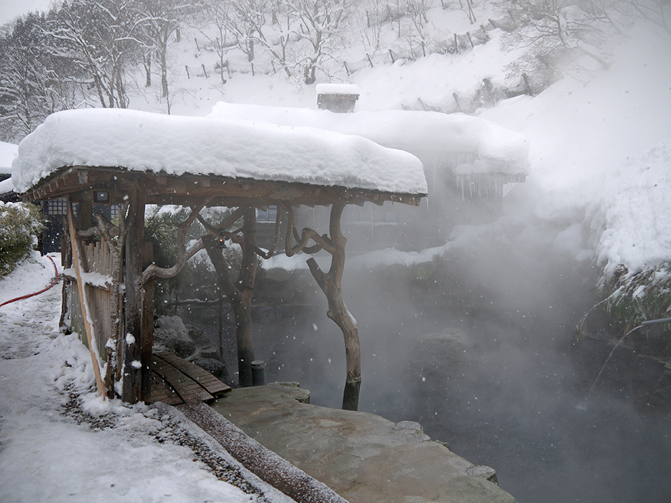 雪_温泉