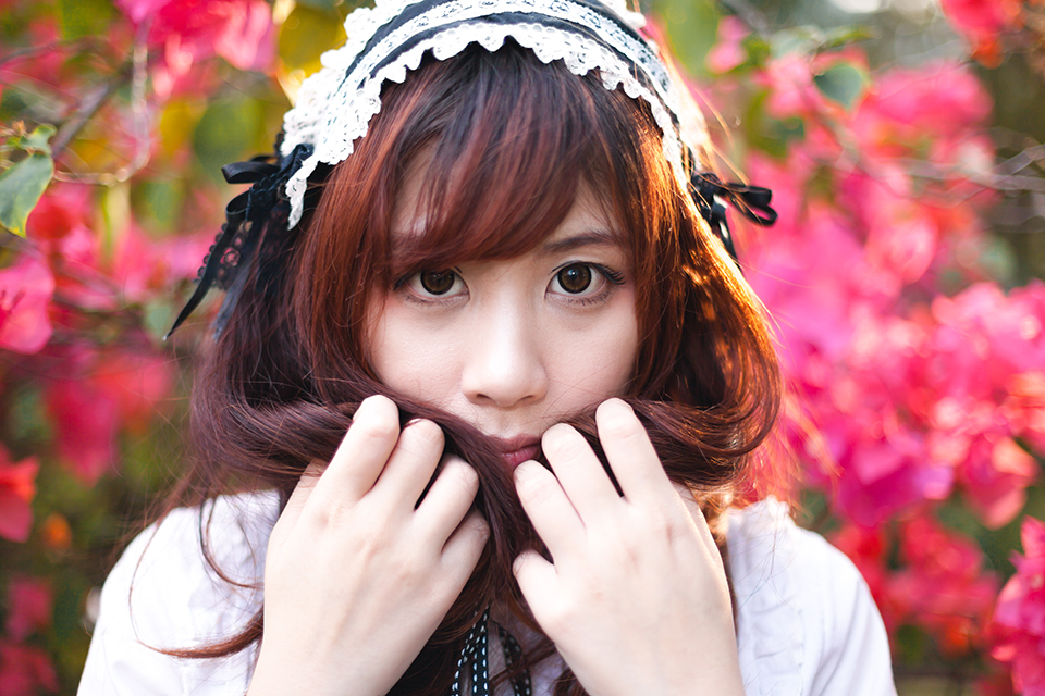 女_メイド服_コスプレ